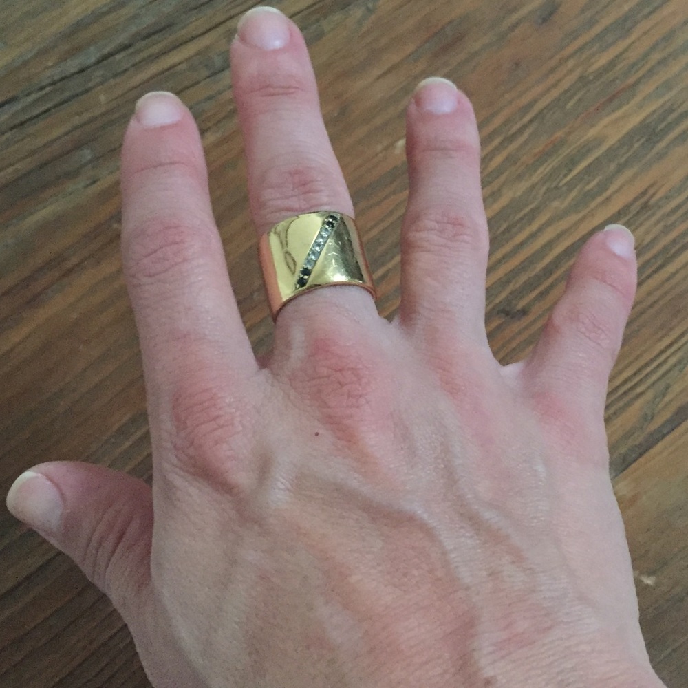 Gold Statement Ring - image 4